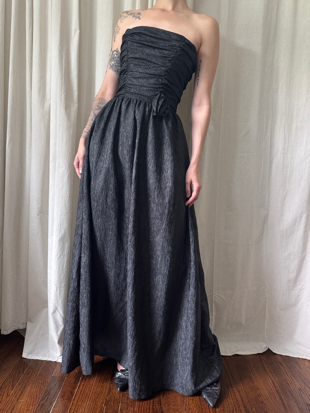 Fancy Frocks by Phyliss Gerrans Black Strapless Formal Gown Women's Size 5